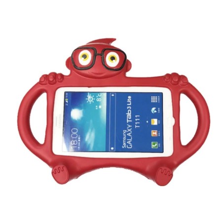 Funda Silicona Roja Universal Tablet Samsung 7" (modelos en descripción)