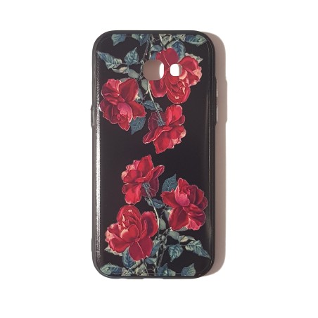 Carcasa Premium Flores Rojas Samsung Galaxy A5 2017