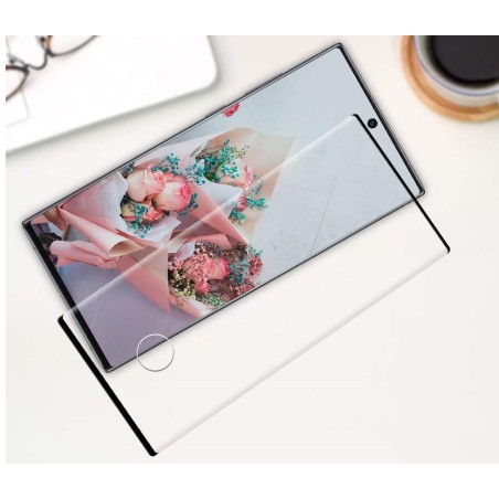 Protector Pantalla Full 3D Negra Cristal Templado Samsung Galaxy Note10 (Hueco para Huella)