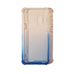 Carcasa Reforzada Transparente Degradado Azul Samsung Galaxy S9