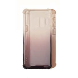 Carcasa Reforzada Transparente Degradado Negra Samsung Galaxy S9