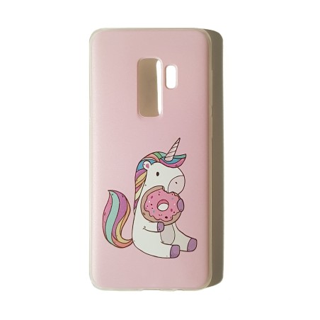 Funda Gel Basic Unicornio Donut Samsung Galaxy S9 Plus
