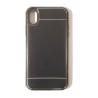 Funda Gel Reforzada Transparente + Colgante Negro iPhone XR