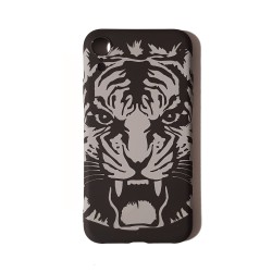 Funda Gel Premium Tigre Fondo Negro iPhone XR