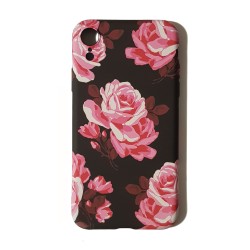 Funda Gel Premium Rosas iPhone XR