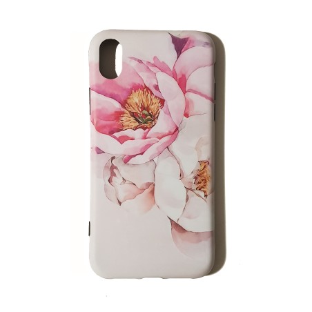 Funda Gel Premium Flores iPhone XR