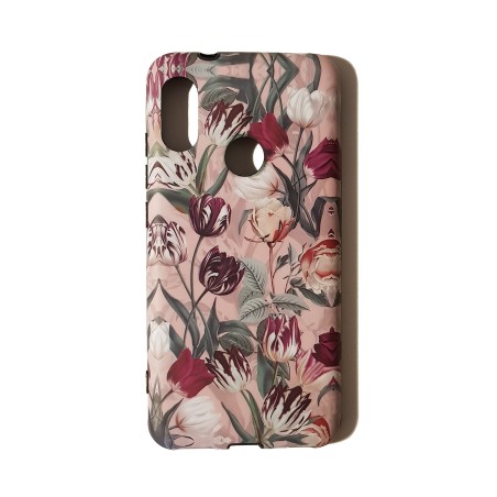 Funda Gel Premium Flores Fondo Rosa Xiaomi Mi A2 Lite / Mi6 Pro