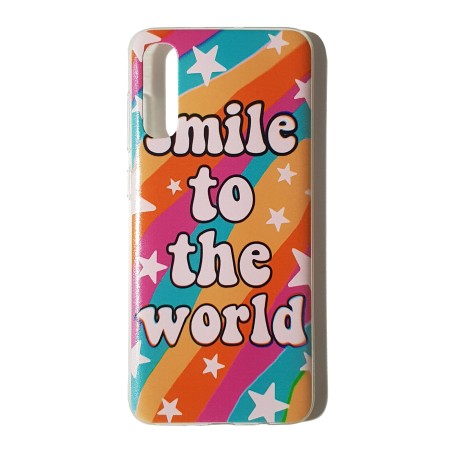 Funda Gel Basic Smile To The World Samsung Galaxy A70