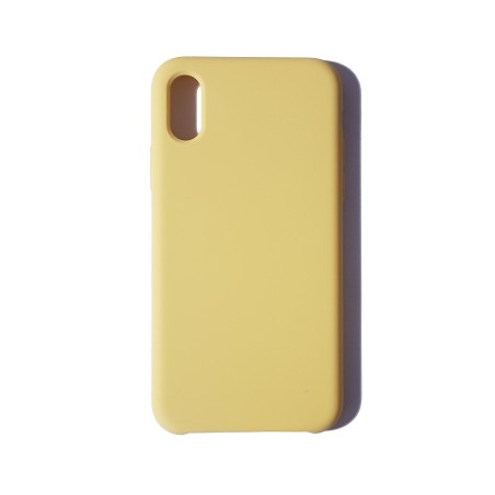 Carcasa Tacto Silicona Amarilla iPhone X/XS