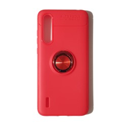 Funda Gel Premium Roja + Anillo Magnético Xiaomi Mi9 Lite