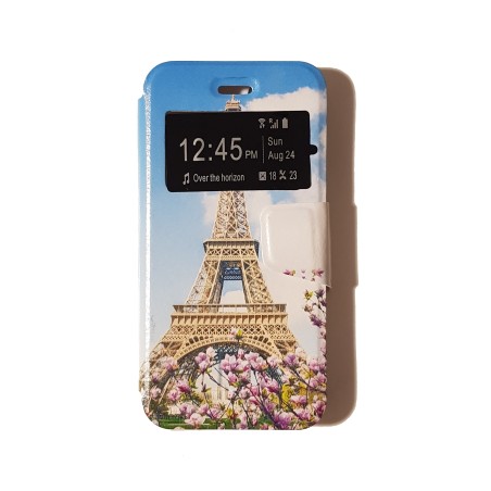 Funda Libro Torre Eiffel con ventana iPhone 7 / iPhone 8 / iPhone SE 2020