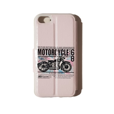 Funda Libro British Motorcycle con ventana iPhone 7 / iPhone 8 / iPhone SE 2020