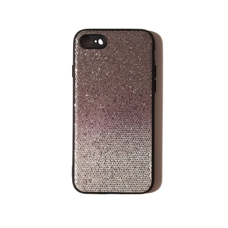 Carcasa Premium Glitter Degradado Negro Plata iPhone 7 / iPhone 8 / iPhone SE 2020