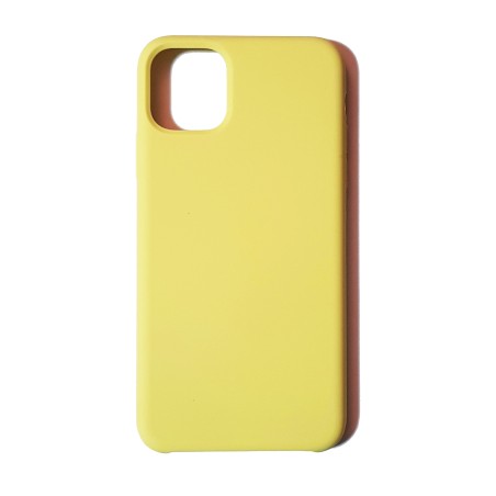 Carcasa Tacto Silicona Amarilla iPhone 11 Pro Max