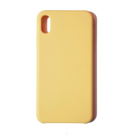 Carcasa Tacto Silicona Amarilla iPhone XS Max