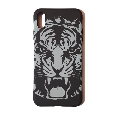 Funda Gel Premium Tigre Fondo Negro iPhone XS Max