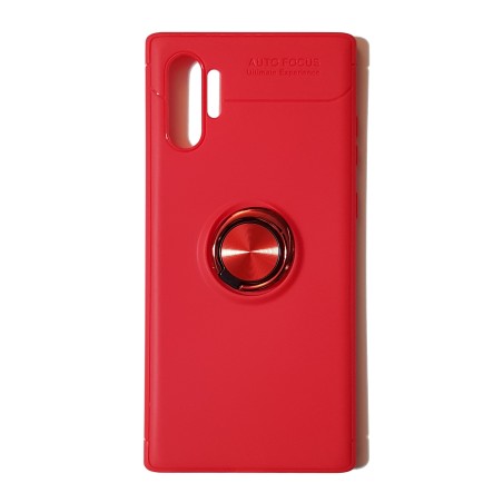Funda Gel Premium Roja + Anillo Magnético Samsung Galaxy Note10 Plus