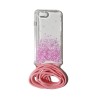 Carcasa Reforzada Transparente Purpu + Colgante Rosa iPhone 7 / iPhone 8 / iPhone SE 2020