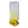 Carcasa Reforzada Transparente Purpu + Colgante Amarillo iPhone 7 / 8 Plus