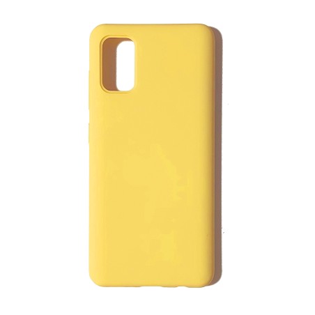 Funda Gel Tacto Silicona Amarilla Samsung Galaxy A41