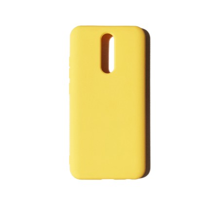 Funda Gel Tacto Silicona Amarilla Xiaomi Redmi 8 / 8A