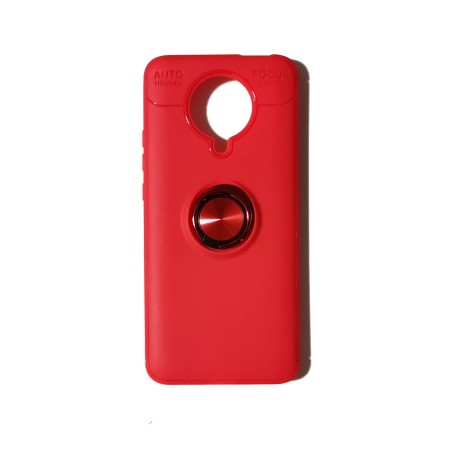 Funda Gel Premium Roja + Anillo Magnético Xiaomi Redmi K30 Pro / Poco F2 Pro