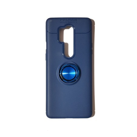 Funda Gel Premium Azul + Anillo Magnético OnePlus 8 Pro