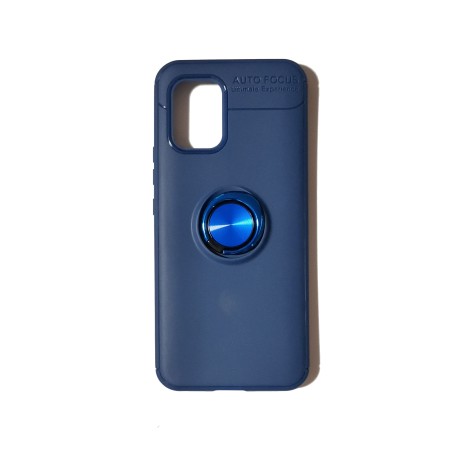 Funda Gel Premium Azul + Anillo Magnético Xiaomi Mi 10 Lite