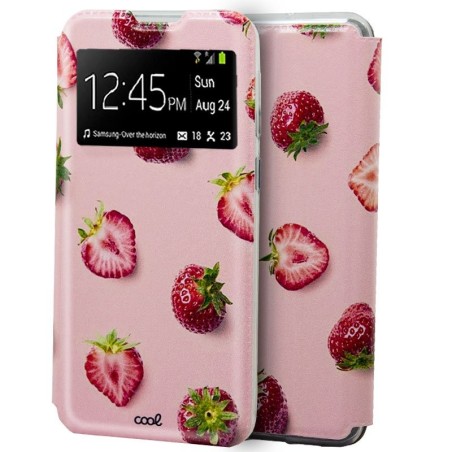 Funda Libro Fresas Xiaomi Mi Note10 Lite