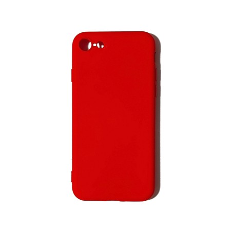 Funda Gel Tacto Silicona Roja iPhone 7 / iPhone 8 / iPhone SE 2020