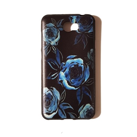 Funda Gel Basic Flores Azules Huawei Y5 II / Y6 II Compact