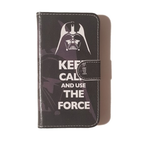 Funda Libro Keep Calm And Use The Force Huawei Y5 II / Y6 II Compact
