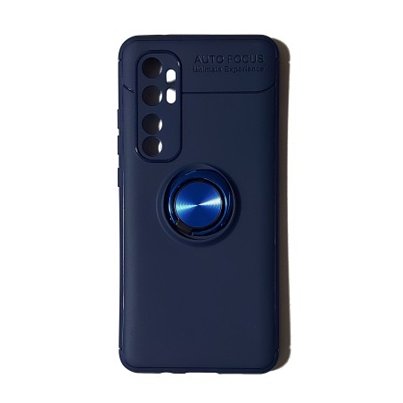 Funda Gel Premium Azul + Anillo Magnético Xiaomi Mi Note10 Lite