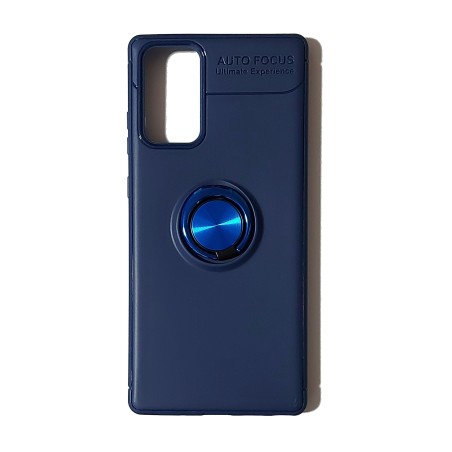 Funda Gel Premium Azul + Anillo Magnético Samsung Galaxy Note20