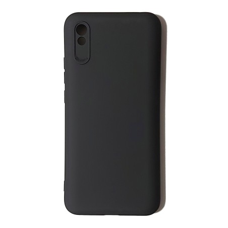 Funda Gel Tacto Silicona Negra Xiaomi Redmi 9A / 9AT