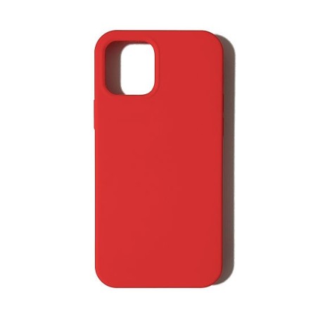 Carcasa Tacto Silicona Roja iPhone 12 / 12 Pro