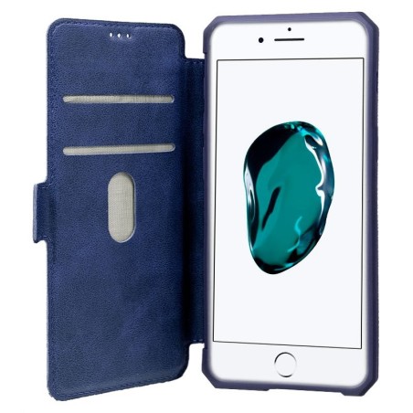 Funda Libro Azul con ranuras para tarjetas iPhone 7 / iPhone 8 / iPhone SE 2020