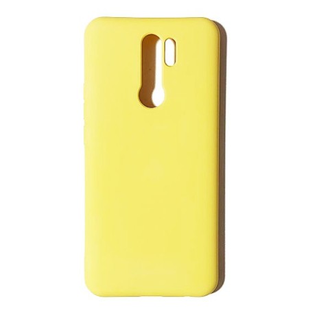 Funda Gel Tacto Silicona Amarilla Xiaomi Redmi9