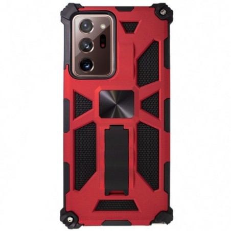 Carcasa Reforzada Roja con Soporte Samsung Galaxy Note20 Ultra