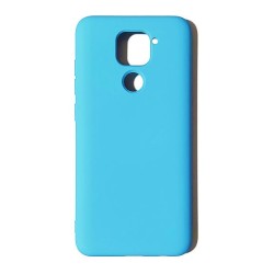 Funda Gel Tacto Silicona Azul Xiaomi Redmi Note9