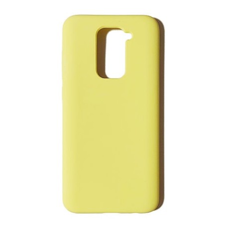 Funda Gel Tacto Silicona Amarilla Xiaomi Redmi Note9