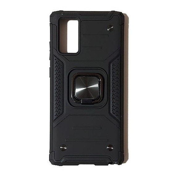 Carcasa Reforzada Negra + Anillo Magnético Samsung Galaxy Note20