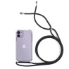 Funda Gel Tacto Silicona + Colgante Rosa iPhone 12 Mini