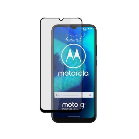 Protector Pantalla Full 3D Negra Cristal Templado Motorola Moto G8 Power Lite