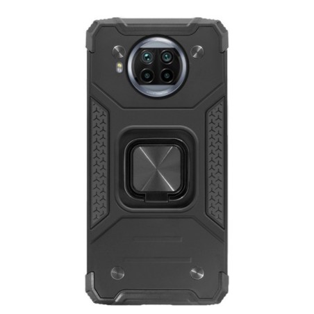 Carcasa Reforzada Negra + Anillo Magnético Xiaomi Mi10T Lite