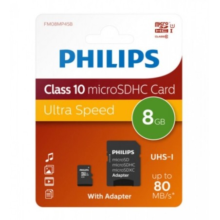 Tarjeta Memoria Philips 8GB Clase10