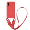 Funda Gel Tacto Silicona + Colgante Rojo Xiaomi Redmi 9A / 9AT