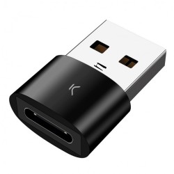 Adaptador Ksix USB Tipo C Hembra a USB Tipo A Macho 2.0