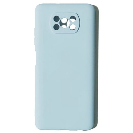 Funda Gel Tacto Silicona Azul Xiaomi PocoPhone X3 / X3 Pro