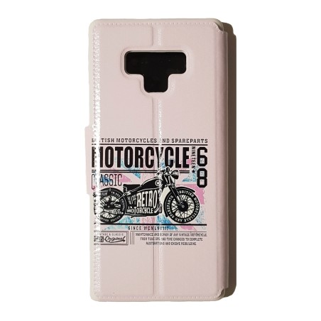 Funda Libro Retro Motorcycle Samsung Galaxy Note9